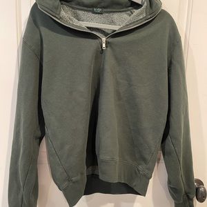 Green Brandy Melville Quarter Zip